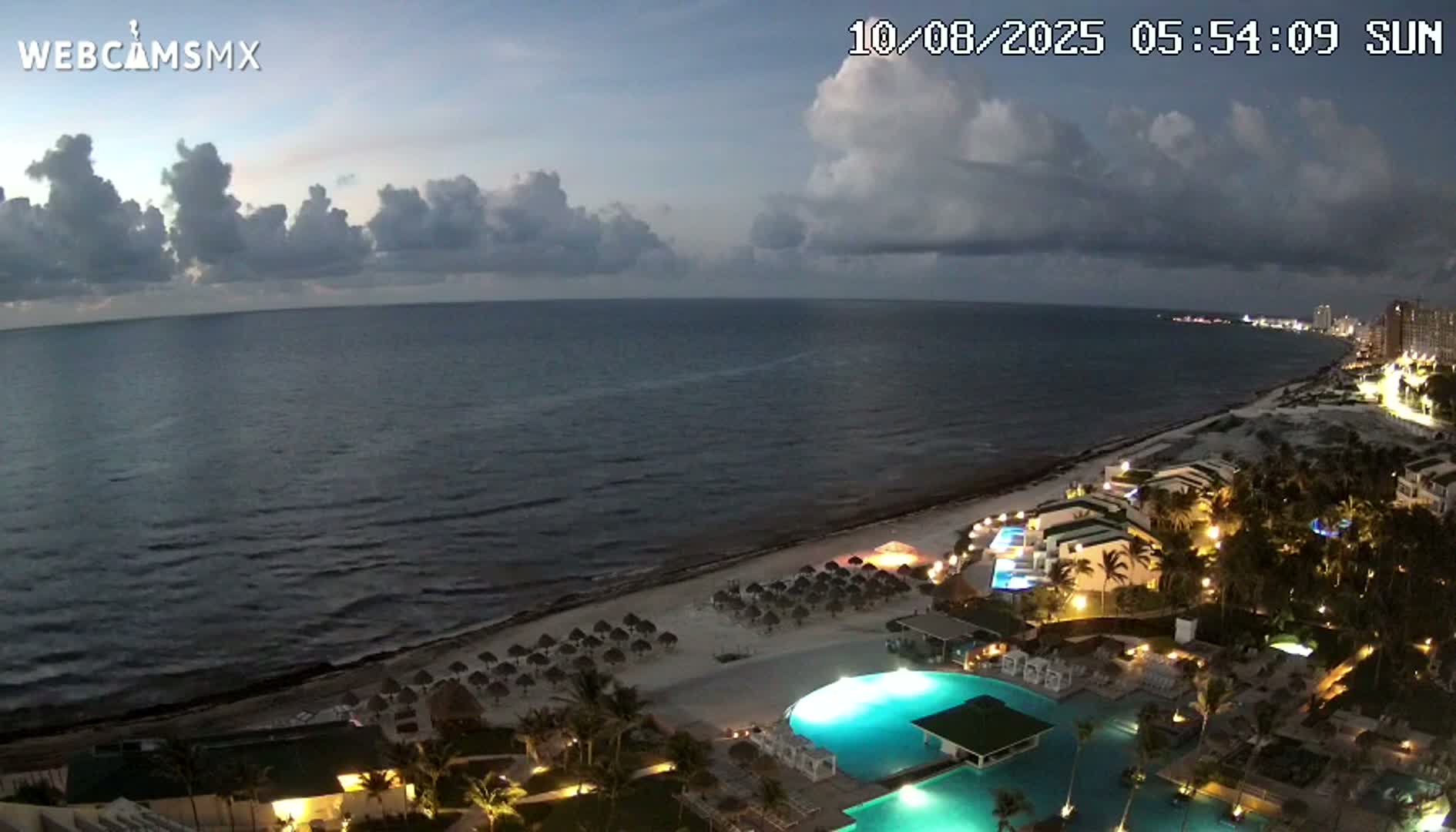 Cancún (Cancun) Playa Delfines Beach Live Cam - Benito Juarez, Quintana Roo, Mexico