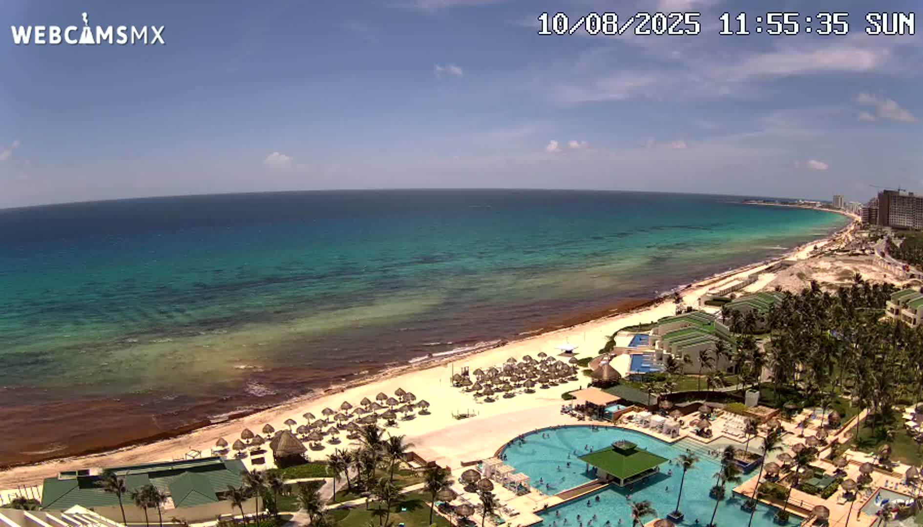 Cancún (Cancun) Playa Delfines Beach Live Cam - Benito Juarez, Quintana Roo, Mexico
