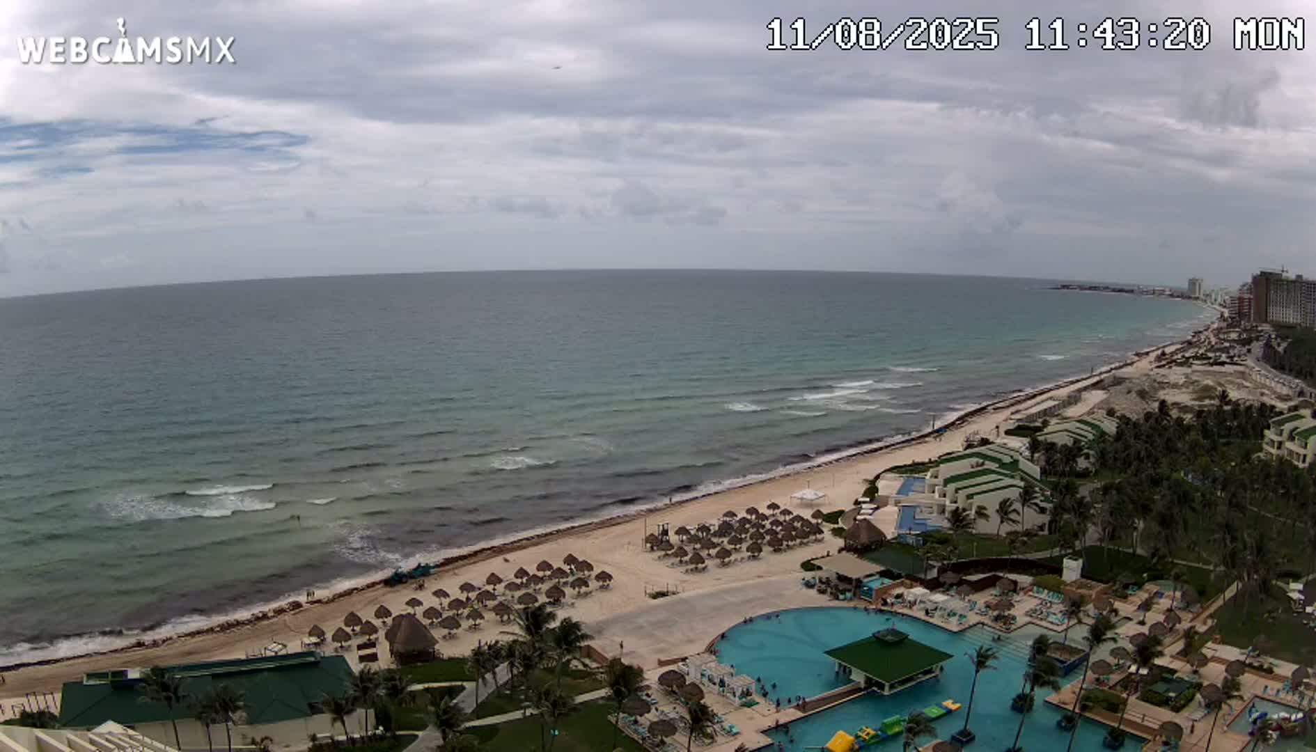 Cancún (Cancun) Playa Delfines Beach Live Cam - Benito Juarez, Quintana Roo, Mexico