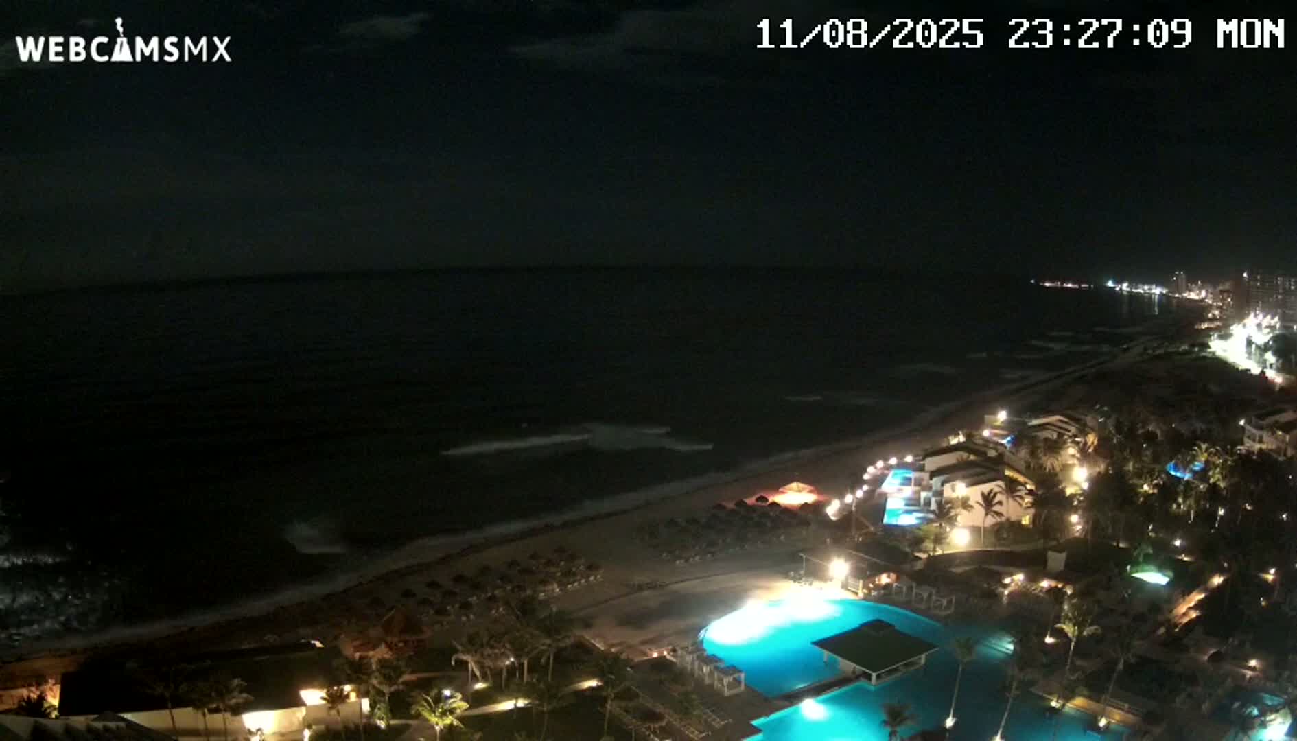 Cancún (Cancun) Playa Delfines Beach Live Cam - Benito Juarez, Quintana Roo, Mexico