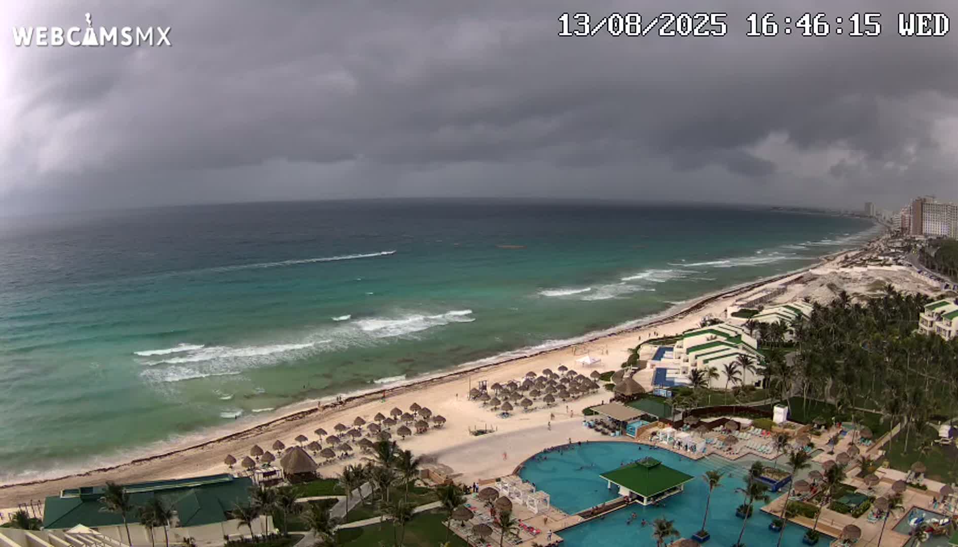 Cancún (Cancun) Playa Delfines Beach Live Cam - Benito Juarez, Quintana Roo, Mexico