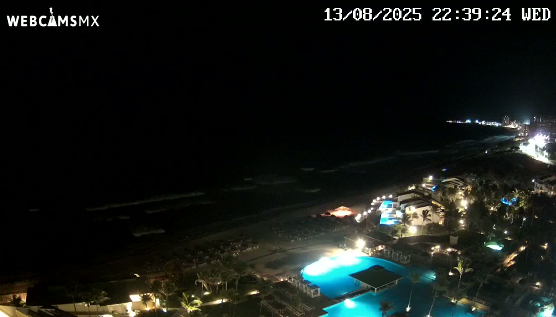 Cancún (Cancun) Playa Delfines Beach Live Cam - Benito Juarez, Quintana Roo, Mexico
