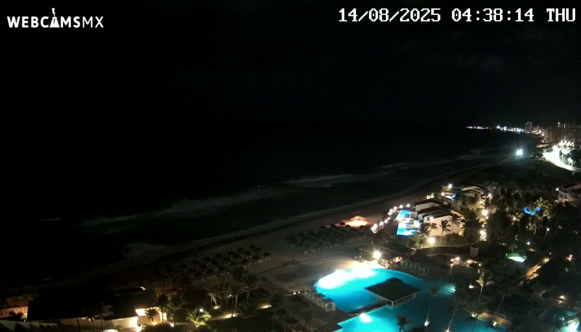 Cancún (Cancun) Playa Delfines Beach Live Cam - Benito Juarez, Quintana Roo, Mexico