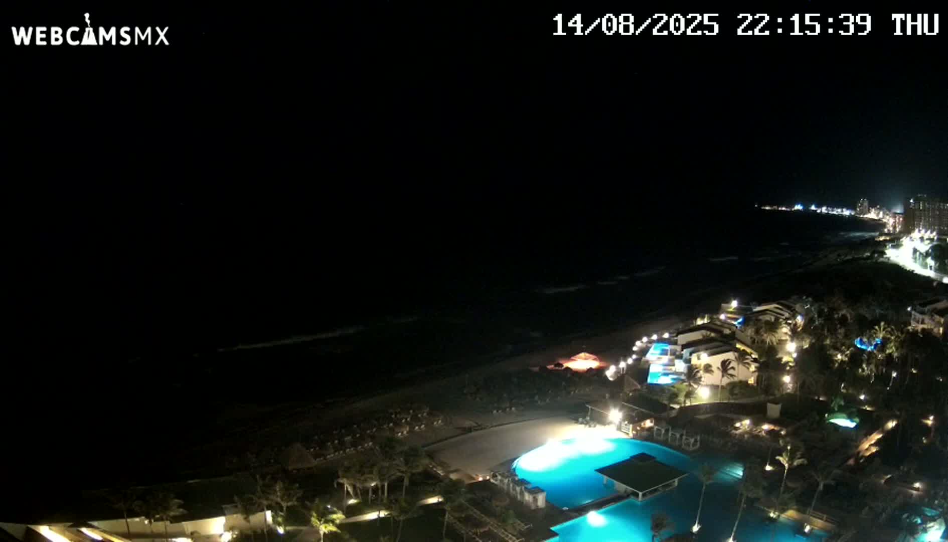 Cancún (Cancun) Playa Delfines Beach Live Cam - Benito Juarez, Quintana Roo, Mexico