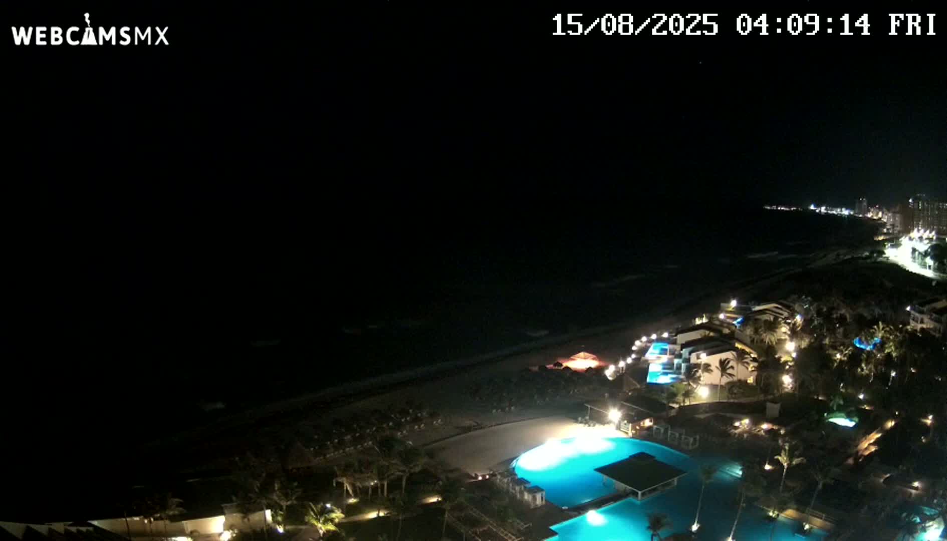 Cancún (Cancun) Playa Delfines Beach Live Cam - Benito Juarez, Quintana Roo, Mexico