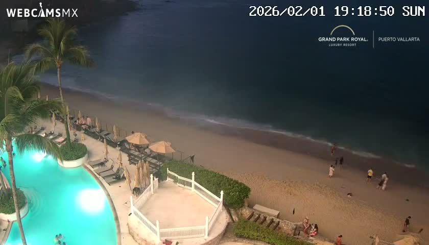Playa La Garza Blanca Beach Live Cam - Puerto Vallarta, Jalisco, Mexico