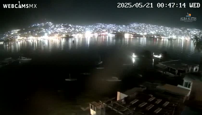Acapulco City & Bahia de Acapulco Bay Live Cam - Acapulco de Juarez, Guerrero, Mexico