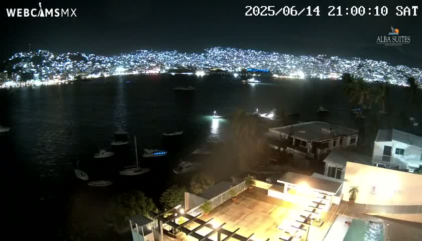 Acapulco City & Bahia de Acapulco Bay Live Cam - Acapulco de Juarez, Guerrero, Mexico