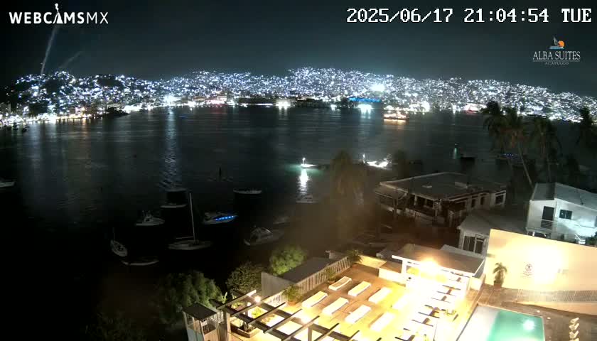 Acapulco City & Bahia de Acapulco Bay Live Cam - Acapulco de Juarez, Guerrero, Mexico