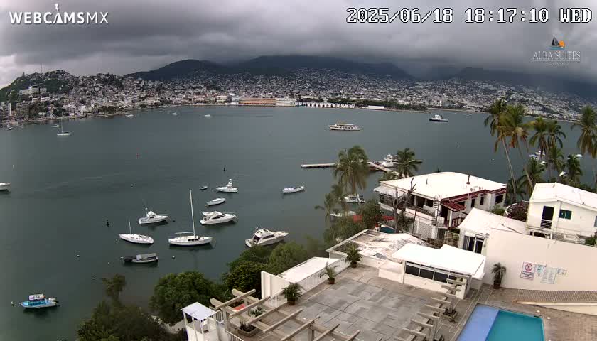 Acapulco City & Bahia de Acapulco Bay Live Cam - Acapulco de Juarez, Guerrero, Mexico