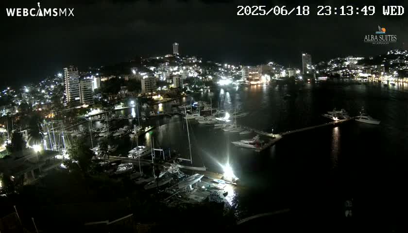 Acapulco City & Bahia de Acapulco Bay Live Cam - Acapulco de Juarez, Guerrero, Mexico