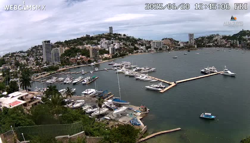 Acapulco City & Bahia de Acapulco Bay Live Cam - Acapulco de Juarez, Guerrero, Mexico