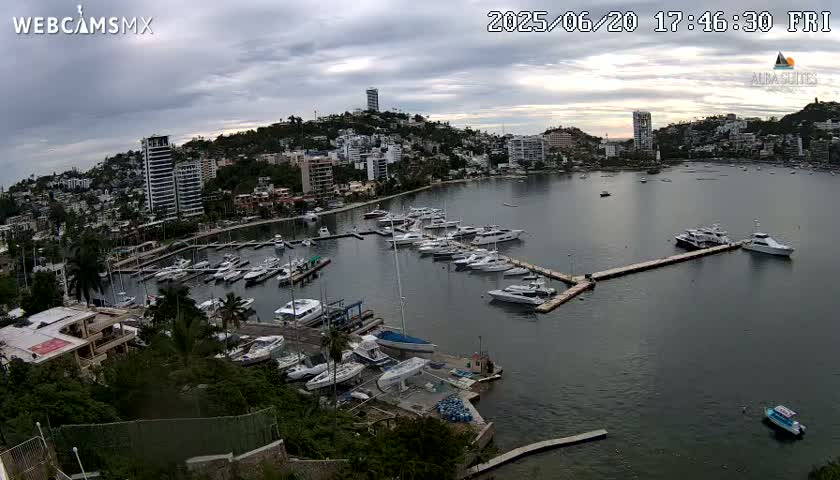 Acapulco City & Bahia de Acapulco Bay Live Cam - Acapulco de Juarez, Guerrero, Mexico