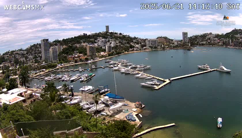 Acapulco City & Bahia de Acapulco Bay Live Cam - Acapulco de Juarez, Guerrero, Mexico