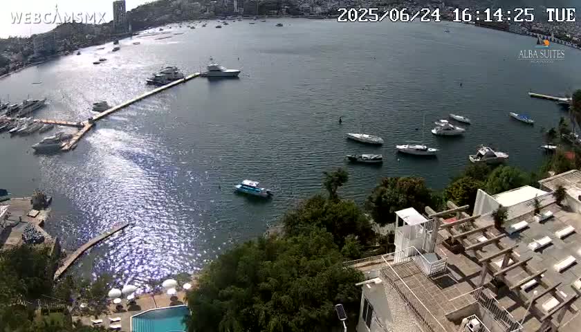 Acapulco City & Bahia de Acapulco Bay Live Cam - Acapulco de Juarez, Guerrero, Mexico