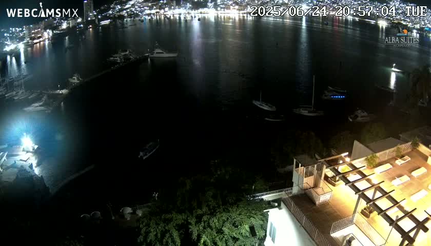 Acapulco City & Bahia de Acapulco Bay Live Cam - Acapulco de Juarez, Guerrero, Mexico
