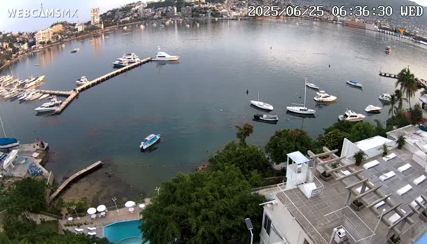 Acapulco City & Bahia de Acapulco Bay Live Cam - Acapulco de Juarez, Guerrero, Mexico