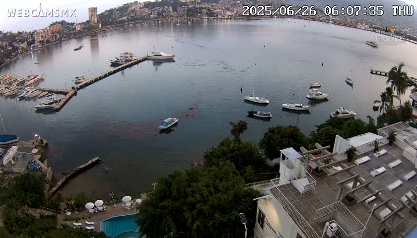 Acapulco City & Bahia de Acapulco Bay Live Cam - Acapulco de Juarez, Guerrero, Mexico