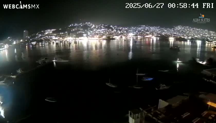 Acapulco City & Bahia de Acapulco Bay Live Cam - Acapulco de Juarez, Guerrero, Mexico
