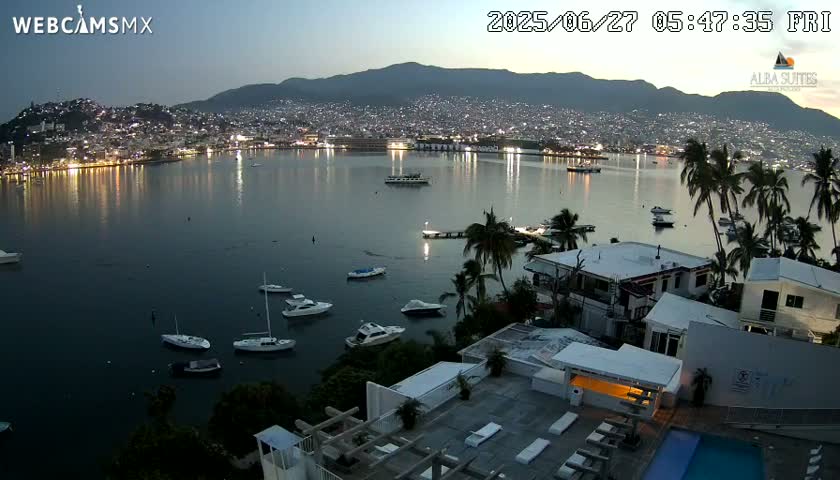Acapulco City & Bahia de Acapulco Bay Live Cam - Acapulco de Juarez, Guerrero, Mexico