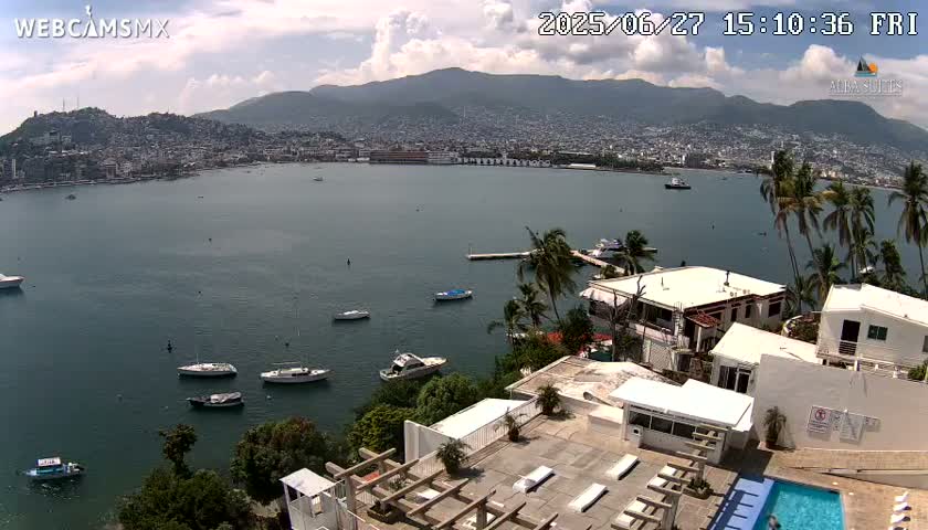 Acapulco City & Bahia de Acapulco Bay Live Cam - Acapulco de Juarez, Guerrero, Mexico