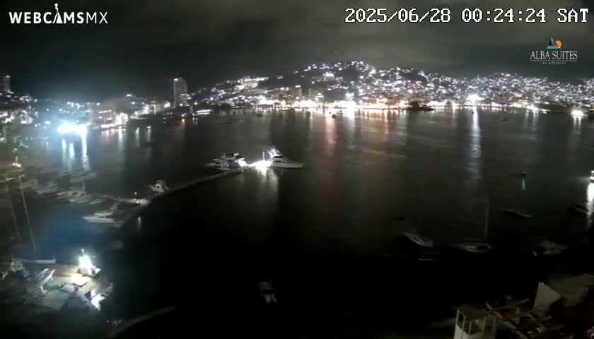 Acapulco City & Bahia de Acapulco Bay Live Cam - Acapulco de Juarez, Guerrero, Mexico