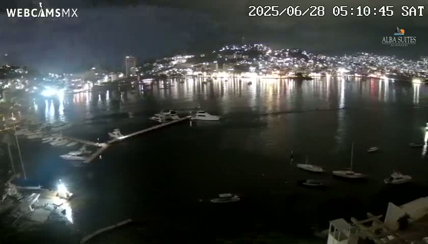 Acapulco City & Bahia de Acapulco Bay Live Cam - Acapulco de Juarez, Guerrero, Mexico