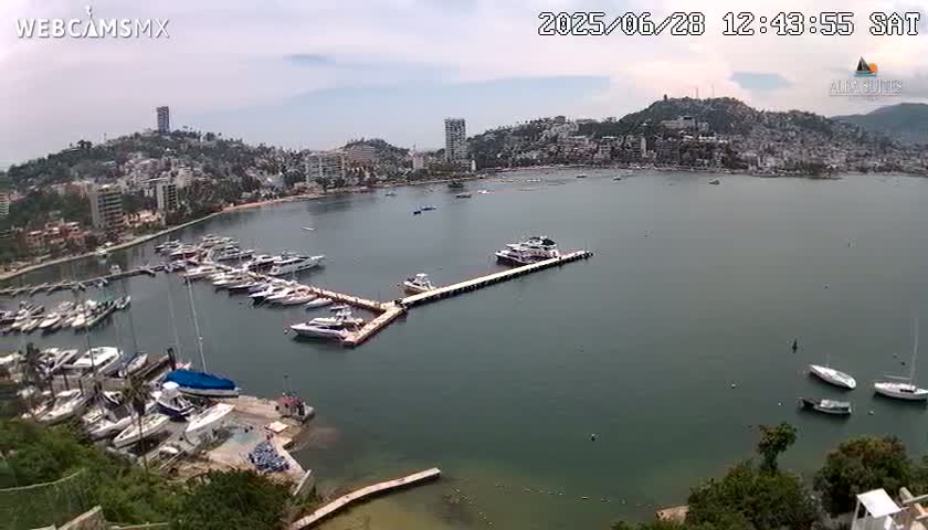 Acapulco City & Bahia de Acapulco Bay Live Cam - Acapulco de Juarez, Guerrero, Mexico