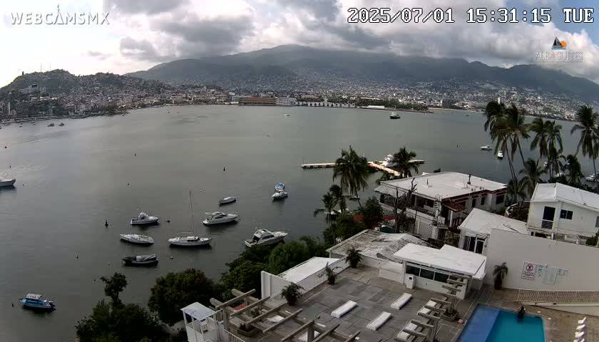 Acapulco City & Bahia de Acapulco Bay Live Cam - Acapulco de Juarez, Guerrero, Mexico