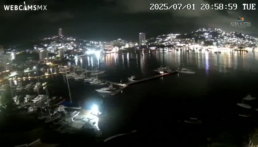 Acapulco City & Bahia de Acapulco Bay Live Cam - Acapulco de Juarez, Guerrero, Mexico