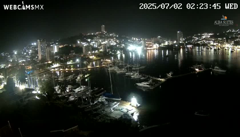 Acapulco City & Bahia de Acapulco Bay Live Cam - Acapulco de Juarez, Guerrero, Mexico