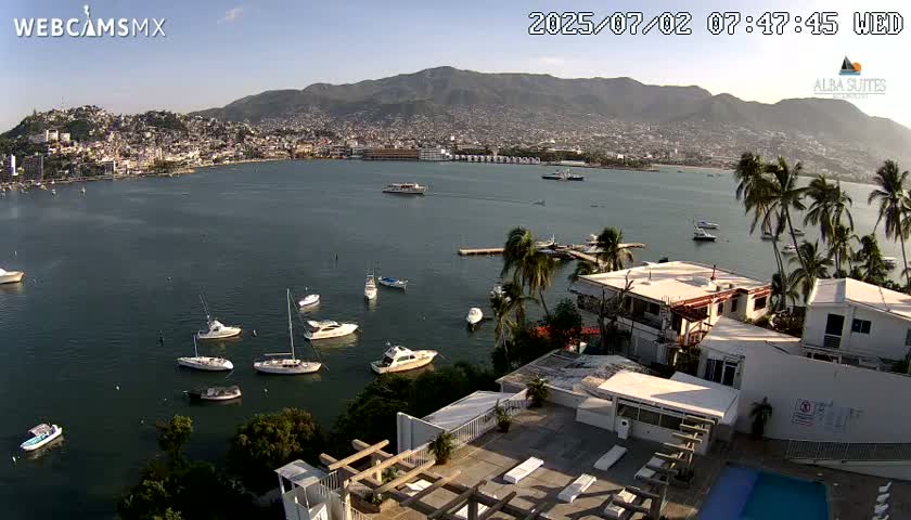 Acapulco City & Bahia de Acapulco Bay Live Cam - Acapulco de Juarez, Guerrero, Mexico