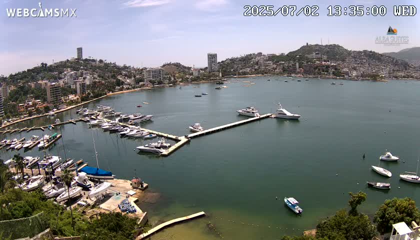 Acapulco City & Bahia de Acapulco Bay Live Cam - Acapulco de Juarez, Guerrero, Mexico
