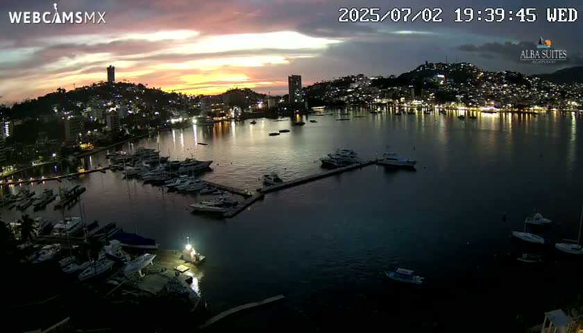 Acapulco City & Bahia de Acapulco Bay Live Cam - Acapulco de Juarez, Guerrero, Mexico