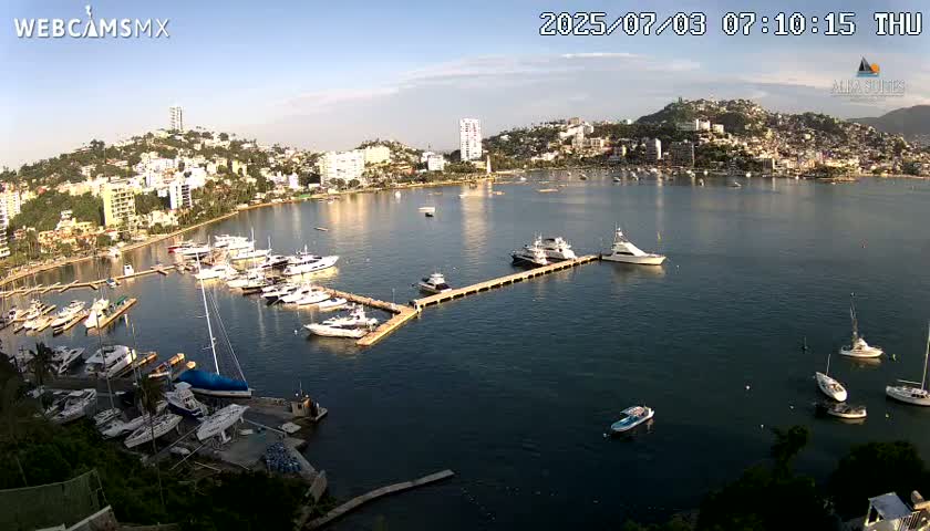 Acapulco City & Bahia de Acapulco Bay Live Cam - Acapulco de Juarez, Guerrero, Mexico