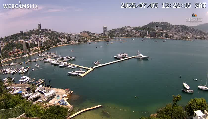 Acapulco City & Bahia de Acapulco Bay Live Cam - Acapulco de Juarez, Guerrero, Mexico
