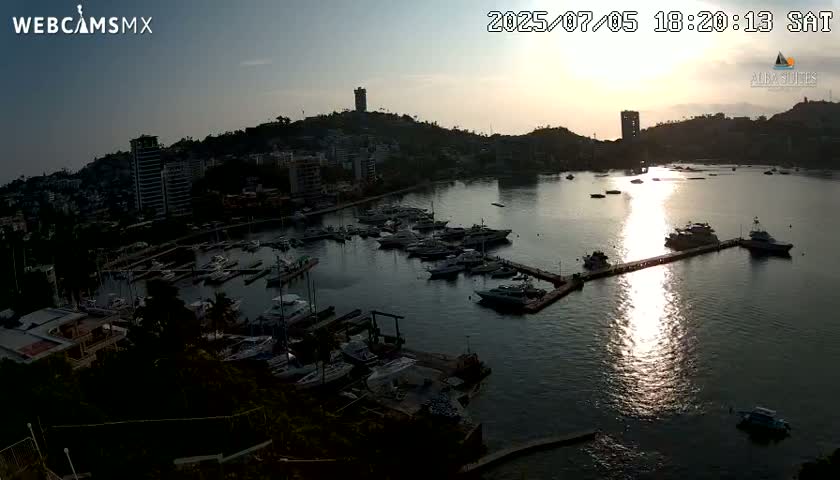 Acapulco City & Bahia de Acapulco Bay Live Cam - Acapulco de Juarez, Guerrero, Mexico