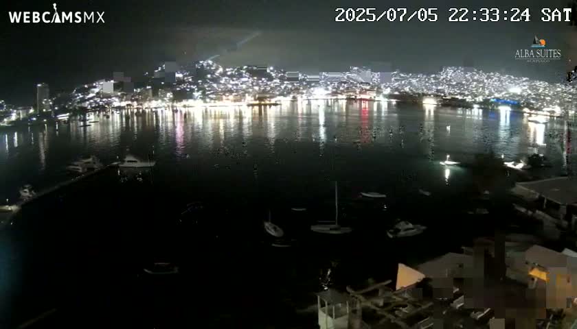 Acapulco City & Bahia de Acapulco Bay Live Cam - Acapulco de Juarez, Guerrero, Mexico