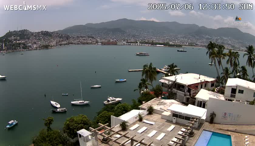 Acapulco City & Bahia de Acapulco Bay Live Cam - Acapulco de Juarez, Guerrero, Mexico
