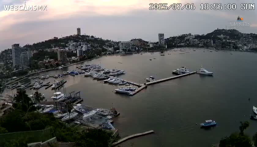 Acapulco City & Bahia de Acapulco Bay Live Cam - Acapulco de Juarez, Guerrero, Mexico