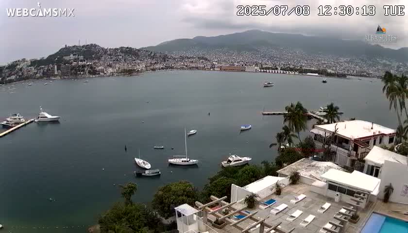 Acapulco City & Bahia de Acapulco Bay Live Cam - Acapulco de Juarez, Guerrero, Mexico
