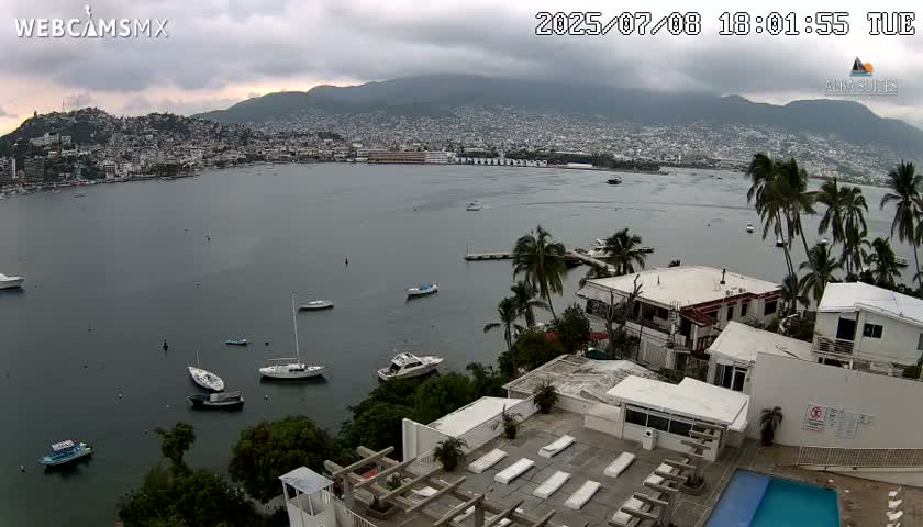 Acapulco City & Bahia de Acapulco Bay Live Cam - Acapulco de Juarez, Guerrero, Mexico