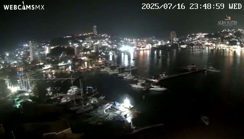 Acapulco City & Bahia de Acapulco Bay Live Cam - Acapulco de Juarez, Guerrero, Mexico