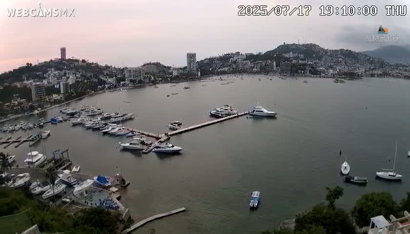 Acapulco City & Bahia de Acapulco Bay Live Cam - Acapulco de Juarez, Guerrero, Mexico