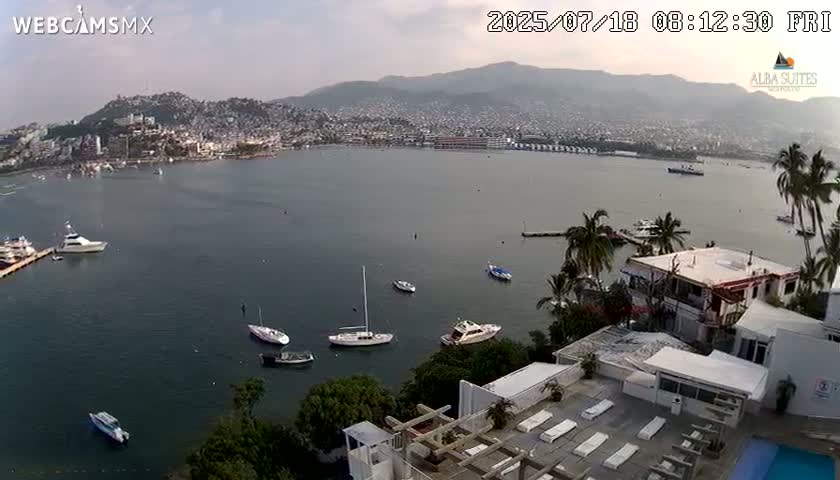 Acapulco City & Bahia de Acapulco Bay Live Cam - Acapulco de Juarez, Guerrero, Mexico