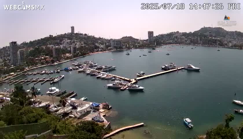 Acapulco City & Bahia de Acapulco Bay Live Cam - Acapulco de Juarez, Guerrero, Mexico