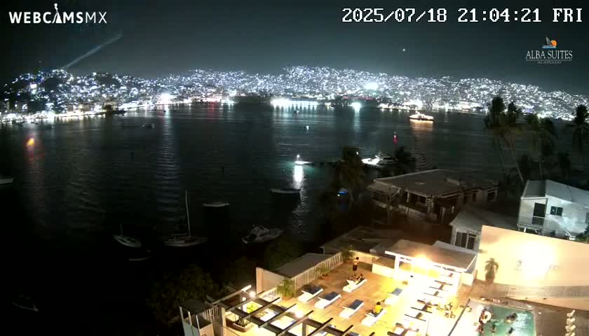Acapulco City & Bahia de Acapulco Bay Live Cam - Acapulco de Juarez, Guerrero, Mexico