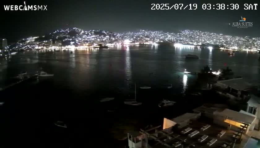Acapulco City & Bahia de Acapulco Bay Live Cam - Acapulco de Juarez, Guerrero, Mexico