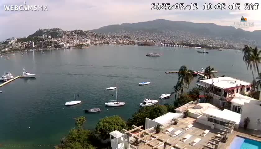 Acapulco City & Bahia de Acapulco Bay Live Cam - Acapulco de Juarez, Guerrero, Mexico