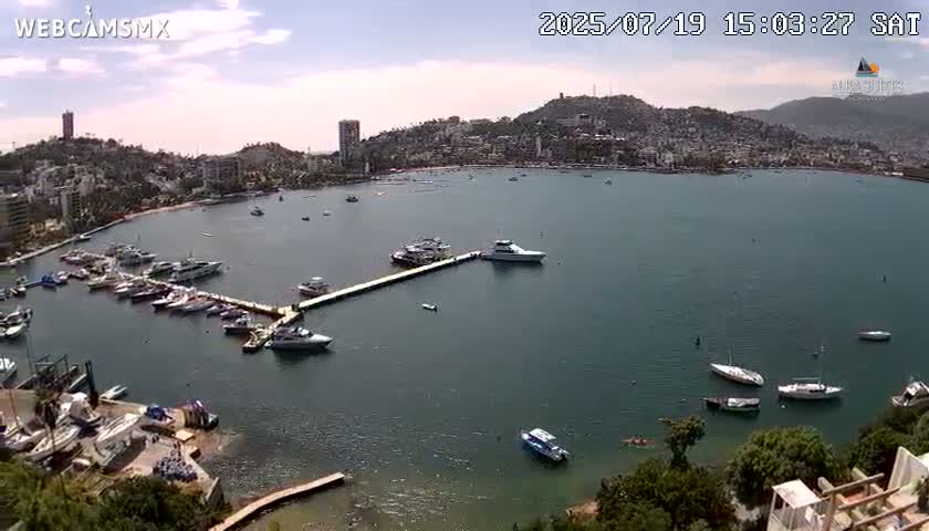 Acapulco City & Bahia de Acapulco Bay Live Cam - Acapulco de Juarez, Guerrero, Mexico
